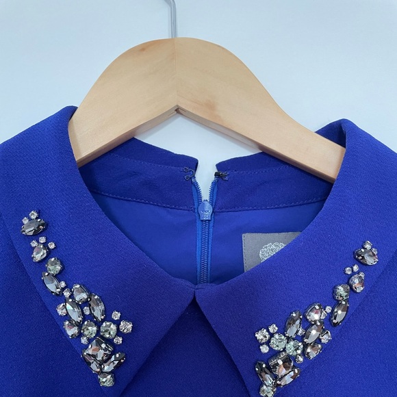 Formal Blue Vince Camutto long sleeve / mini dress - Picture 3 of 5